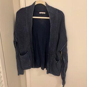 American Eagle Blue Open-Front Cardigan